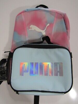 Puma Kids Evercat Gym School Backpack With Lunchbox Nwt