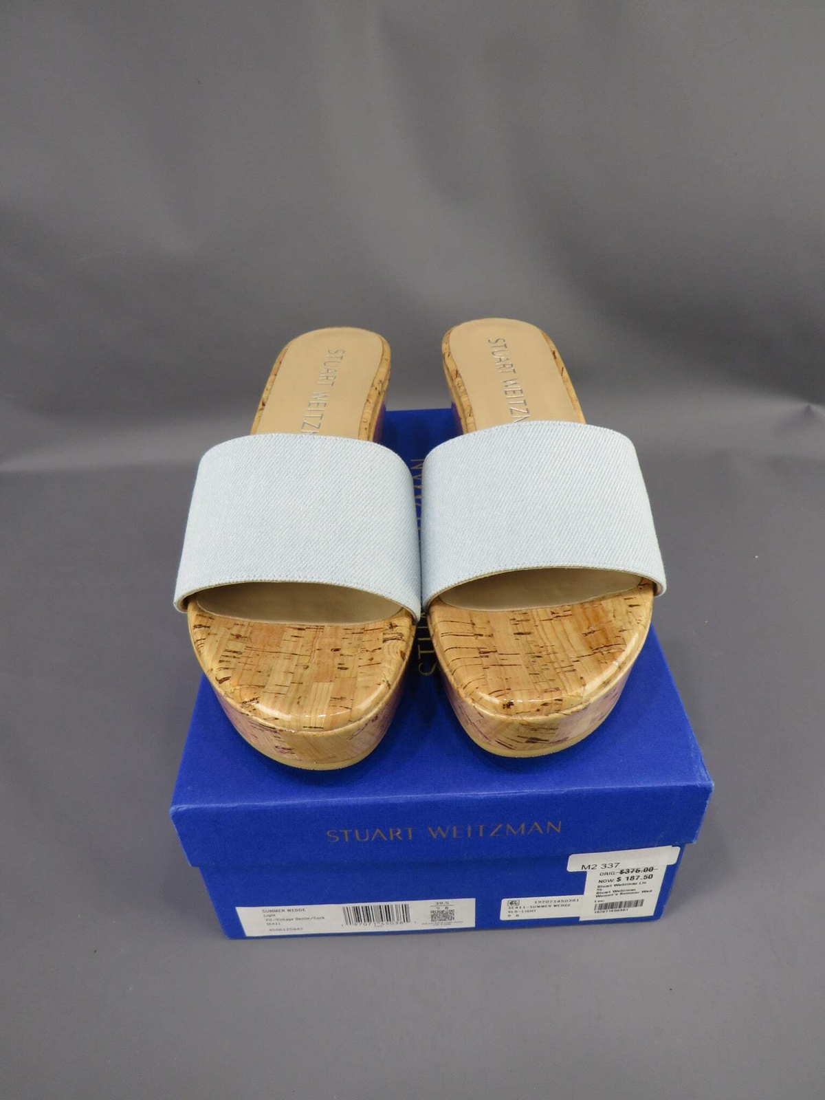 Stuart Weitzman Women's Summer Wedge Platform Slide Sandals M2 340 | eBay