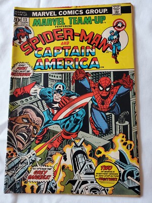 1973 Vol 1 September Issue #13 Marvel Team Up Featuring Spider-Man And...