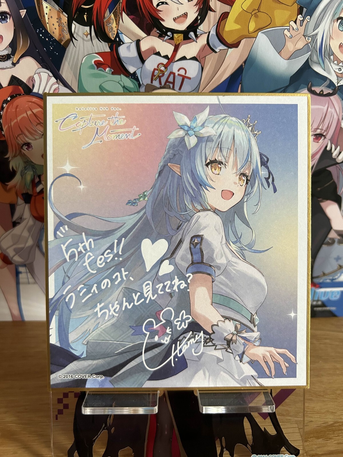 Hololive 5th fes. Shikishi Message Board - Yukihana Lamy | eBay