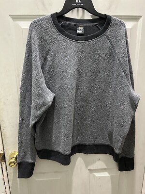New W/O Tags!AVIA Black(Looks Grey) Reverse Fleece Top.Size XXL(20).4 Cool Temp