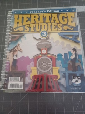 BJU Press Heritage Studies 3 (3rd Edition) Teachers Edition with CD