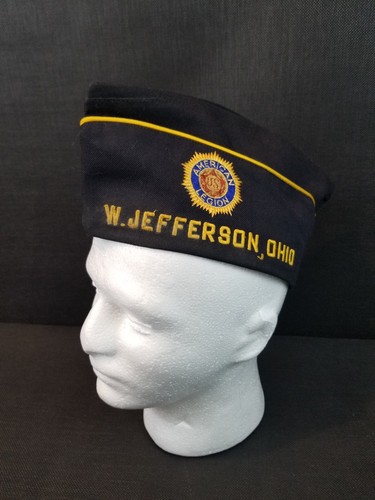 Veterans World War U.S.A. Auxiliary Group Cap & Tie West Jefferson Ohio VFW 201