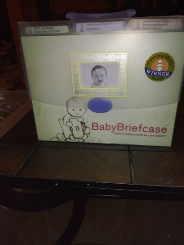 Baby Briefcase Paperwork Organizer Shower/Newborn Gift NEW