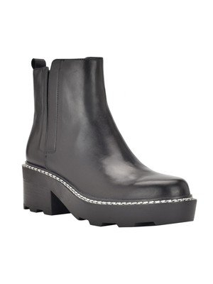 CALVIN KLEIN Женское черное платье на платформе с 1 спинкой Amina Almond Chelsea 5,5 М