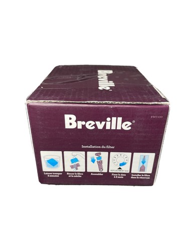 Breville BWF100 Single Cup Brewer Replacement Charcoal Water Filter White 6 Pack