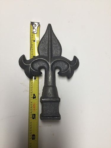 Solid Cast Metal Fence Post Topper Finial Spear Victorian Gothic Ornate 1/2”