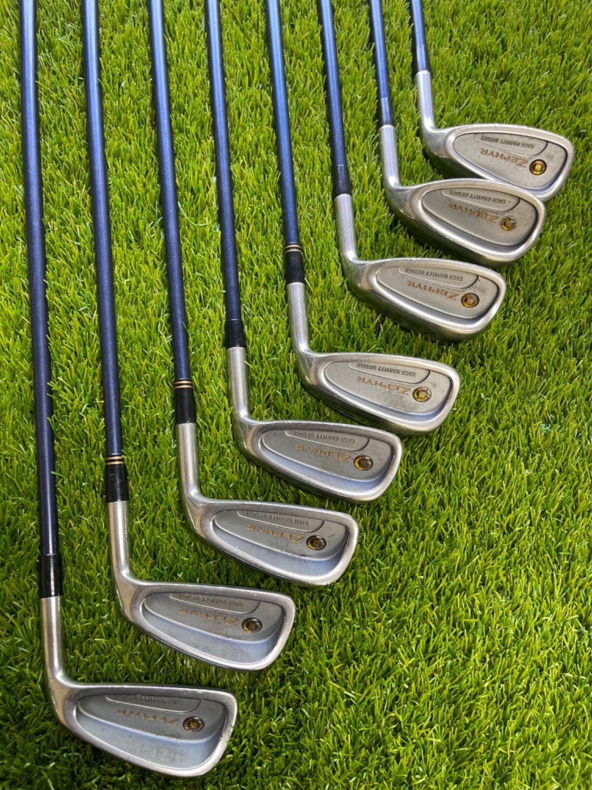 ［左］Mizuno Zepyr アイアンセット 5本セット Mizuno ZEPHYR EG185 Irons #5-9,P,S,F(8clubs) / Carbon / Flex