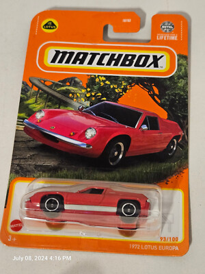 Matchbox 1972 Lotus Europa 93/100 HVL80-4B10 30782 2024 Mainline NEW (Red /Pink)