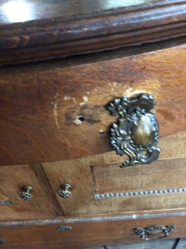 antique china cabinet hutch Unknown Time Period Needs Work Original Condition