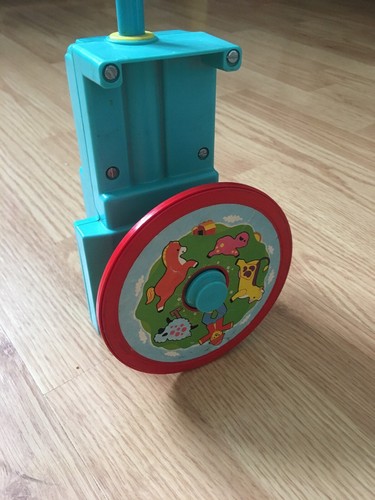 Vintage Fisher Price Music Box Crib Mobile #174 Farmer Cow Horse Sheep Pig