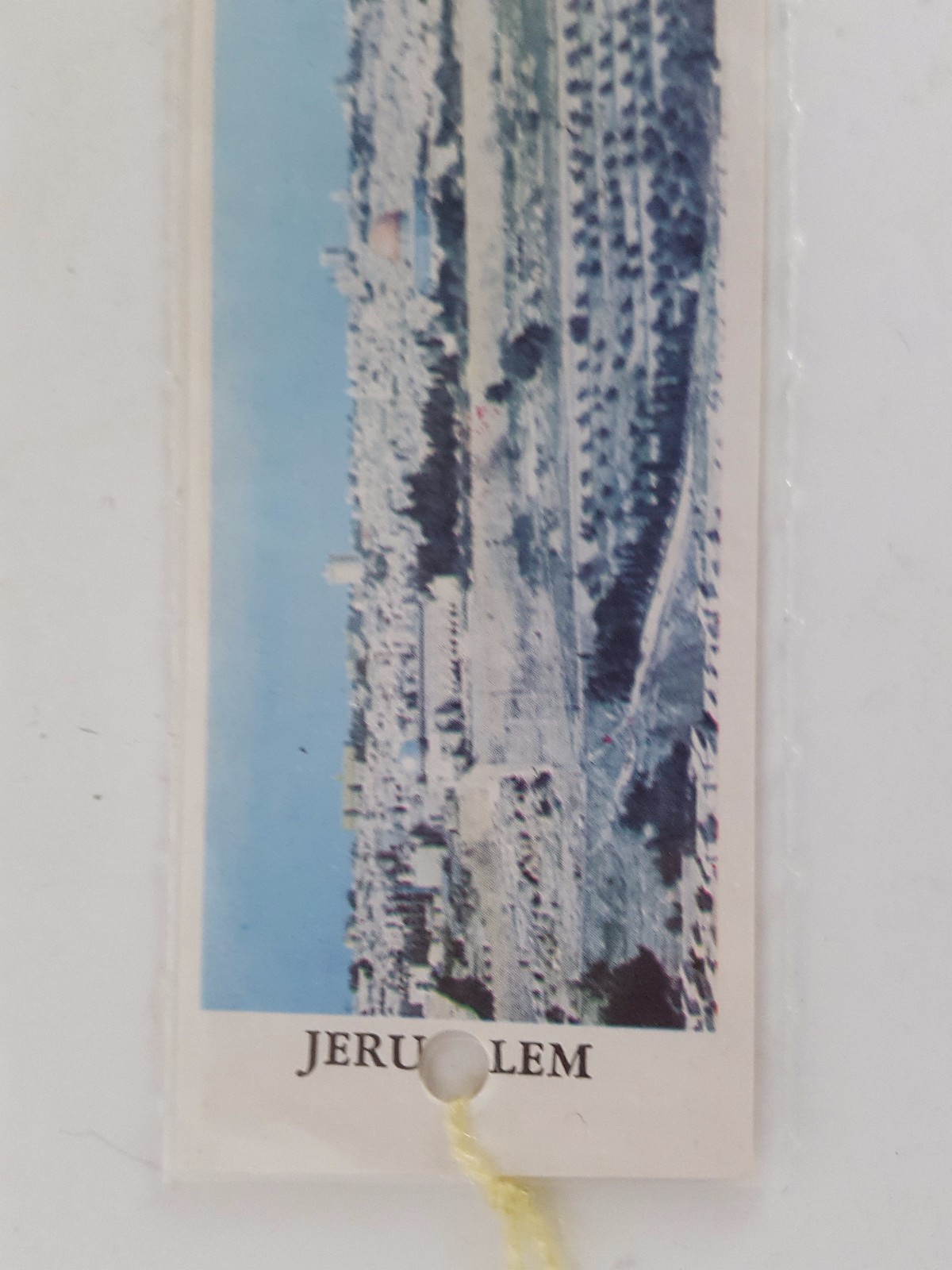 Ephemera Vintage Bookmark Panorama of Jerusalem