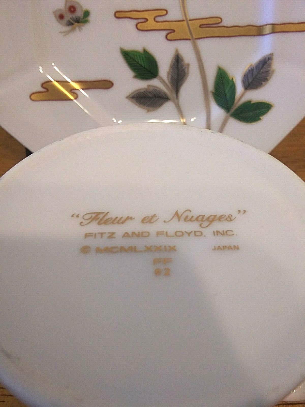 FITZ AND FLOYD FLEUR ET NUAGES 7 3/4