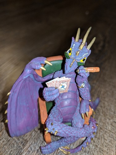Poker Dragons Hold Em' Or Fold 'Em Collection figurines Hamilton Collection