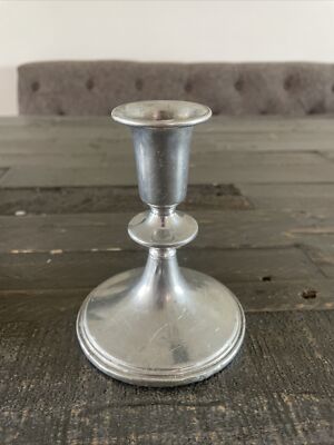 2) Empire Pewter Vintage Candlesticks Candle Holders 5 inches Tall JH6
