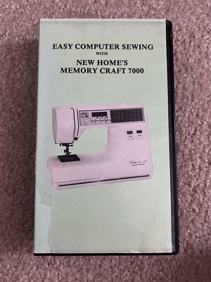 Easy Computer Sewing With New Home s Memory Craft 7000 VHS -Tested Sewing