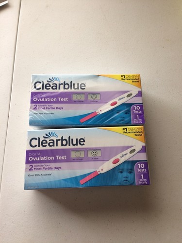 2 x Clearblue DIGITAL OVULATION TEST - 10 Tests Each - 12/18