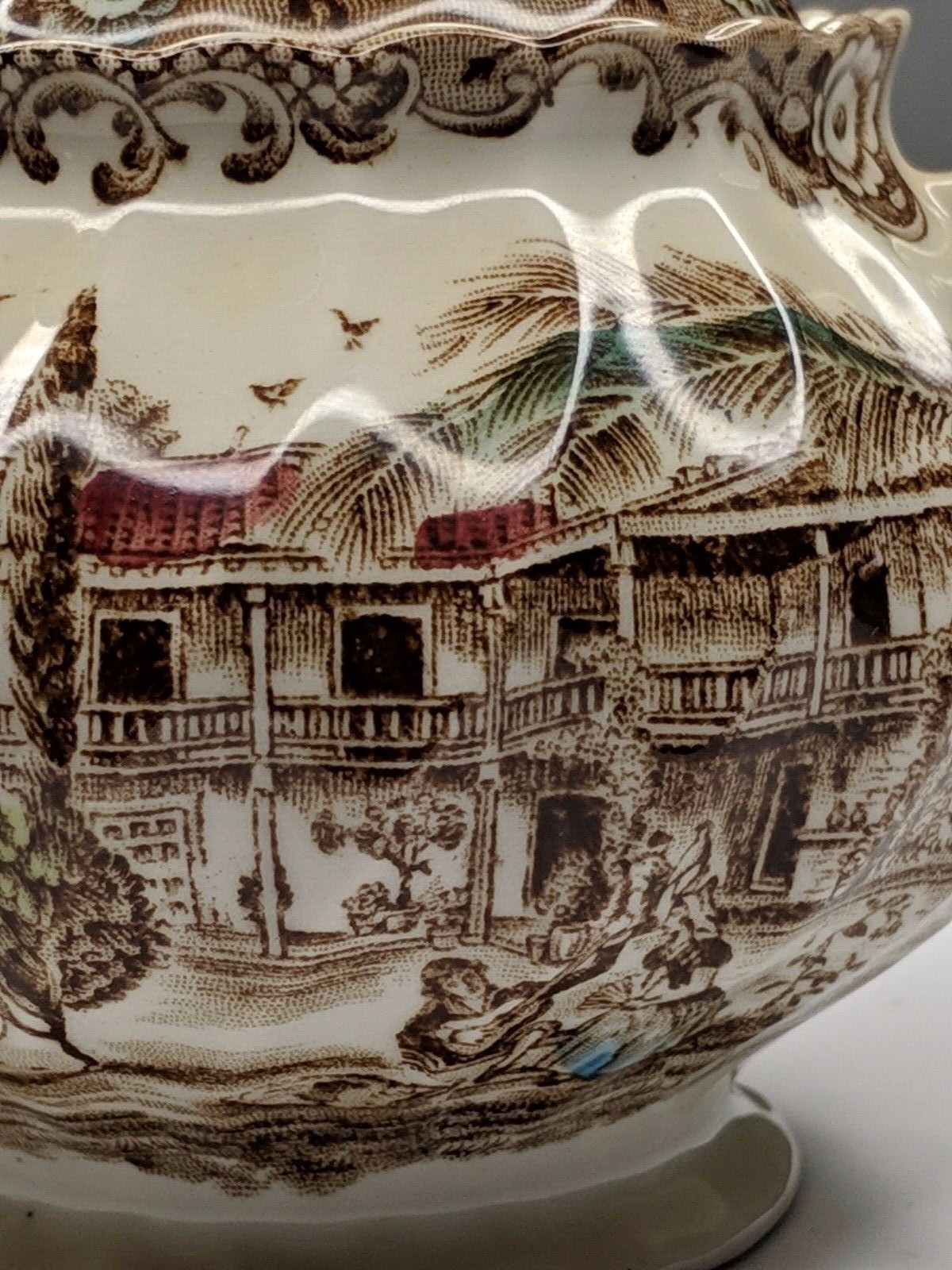 Heritage Hall China Sugar Bowl Spanish American Hacienda 4411 Made in England