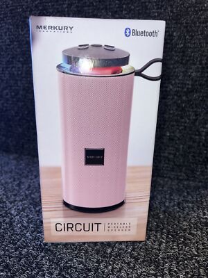 Bluetooth Merkury Circuit Portable Wireless Pink Lightweight Speaker