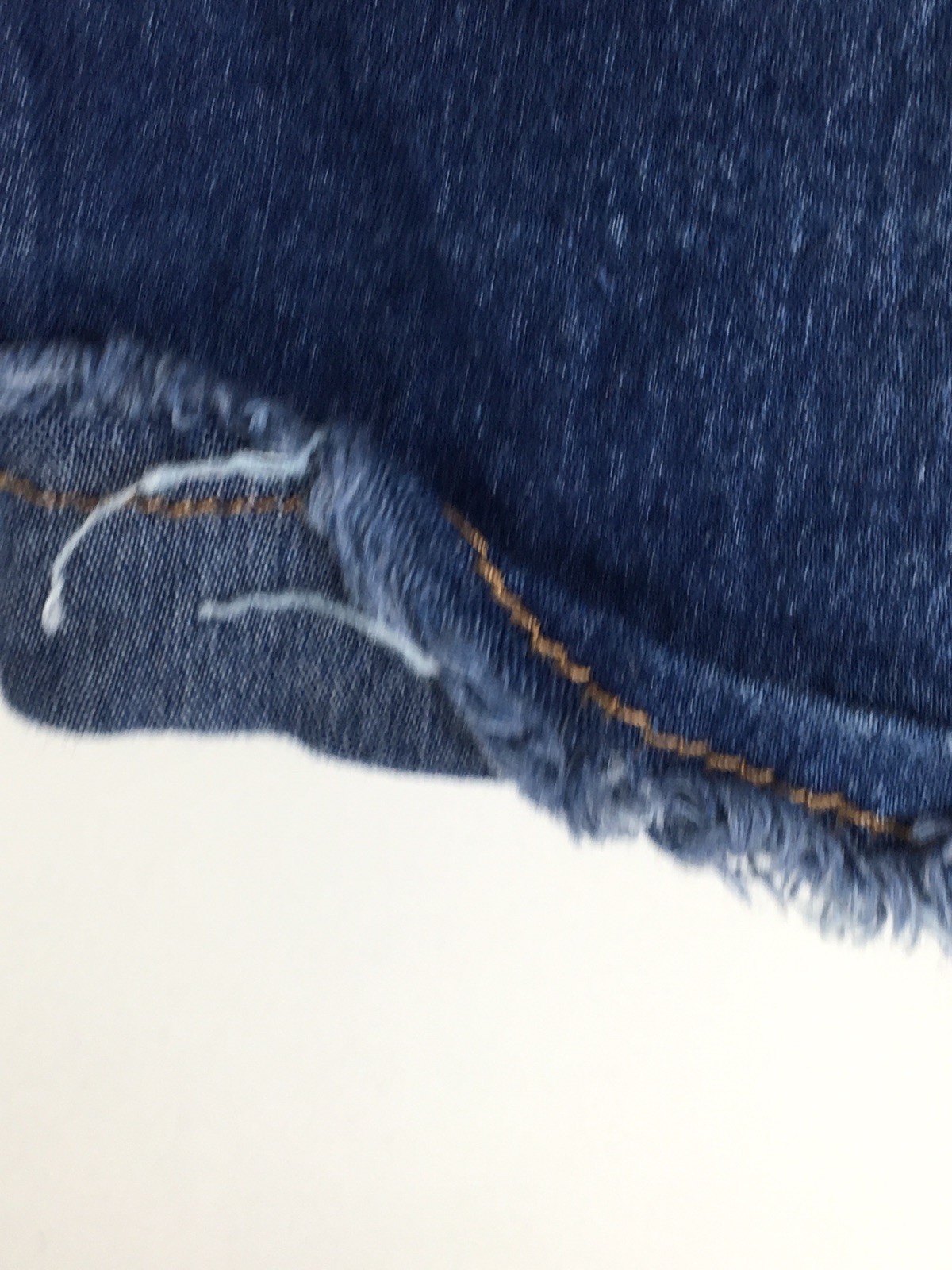 Oh Momma Maternity Denim Shorts XL Blue Pockets Frayed