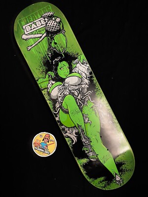 SUPER RARE 2012 CREATURE BABES Skateboard Deck Todd Bratrud Zombie Art 8.125''
