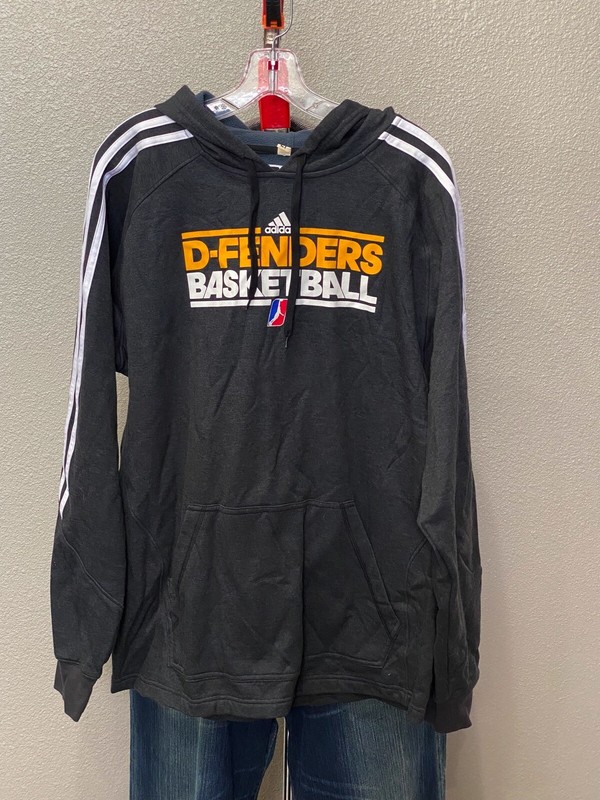 Adidas NBA D-Fender Basketball Hoody SWEATER Large L Tall