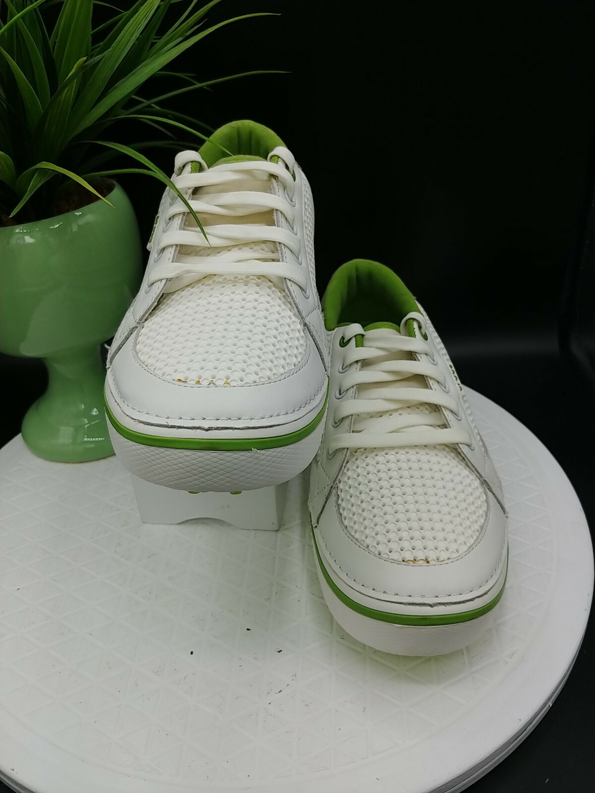 Crocs Golf w Hank Haney Perforated White Green Drayden