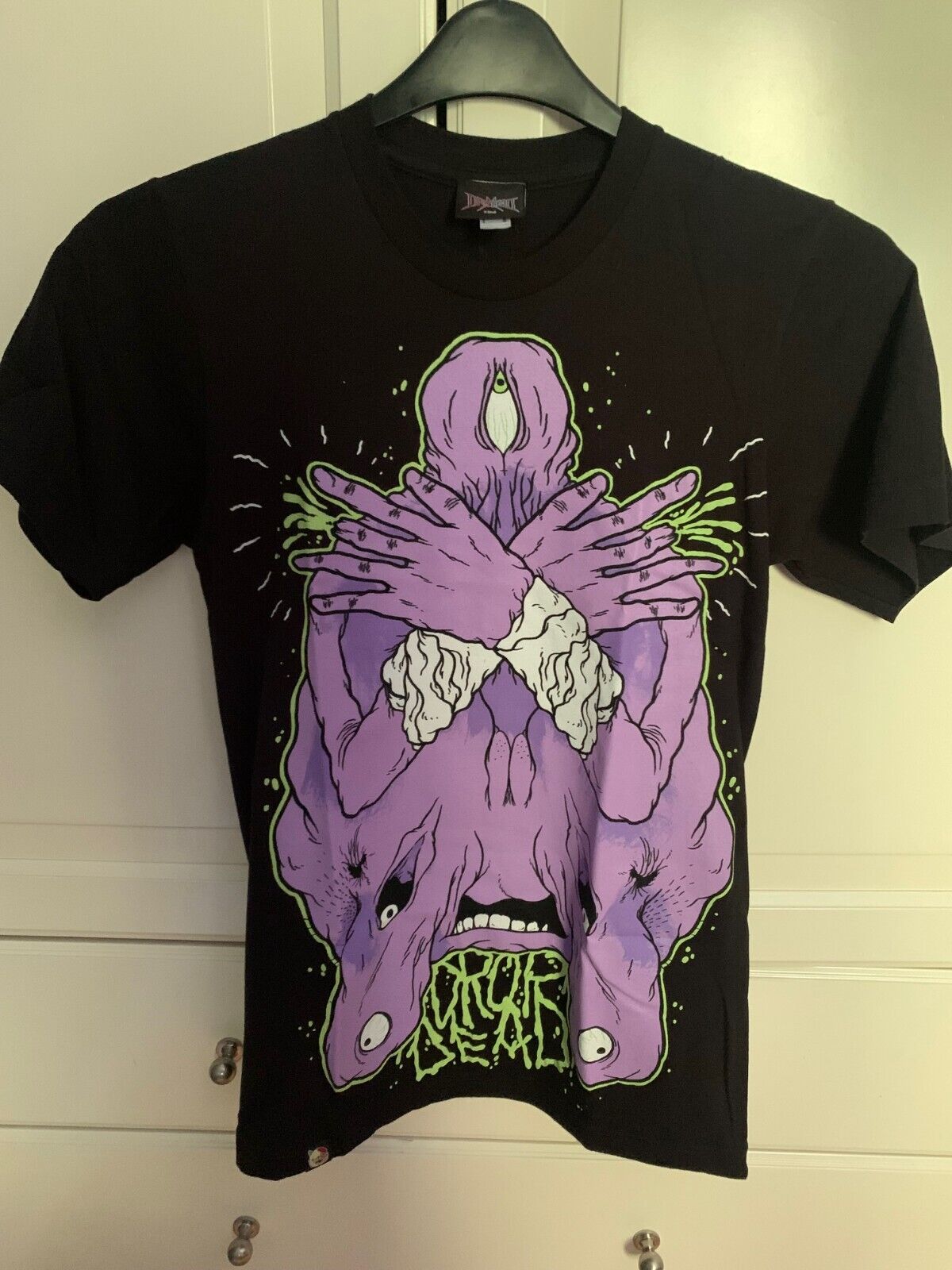 Vintage Drop Dead Clothing Black T Shirt Size XS Hardcore Vintage Drop Dead Clothing Black T Shirt Size XS Hardcore