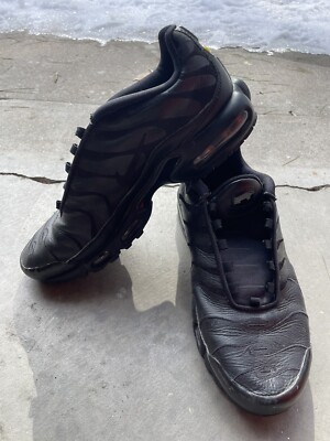 Size 9 Nike Air Max Plus TN Triple Black 2019 eBay