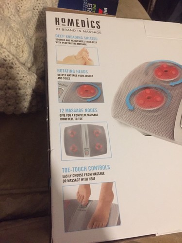 Homedics Shiatsu Select Foot Massager with Heat New Open Box