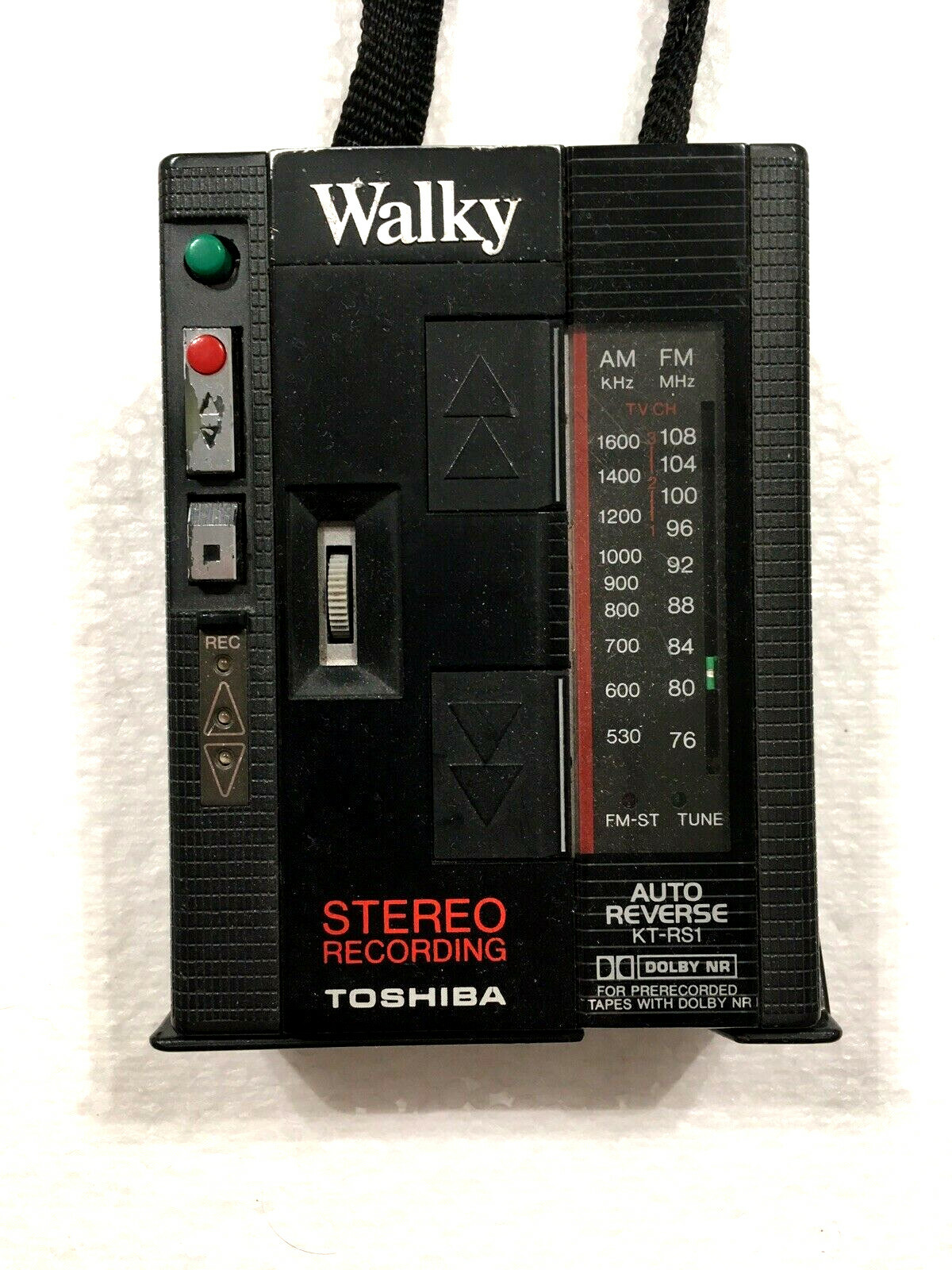 通電確認のみ TOSHIBA KT-RS1 ステレオカセットレコーダー TOSHIBA KT-RS1 Walky 東芝 ラジオ付き カセットレコーダー