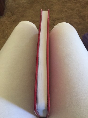 Red Faux Alligator Padded Hard Cover Journal