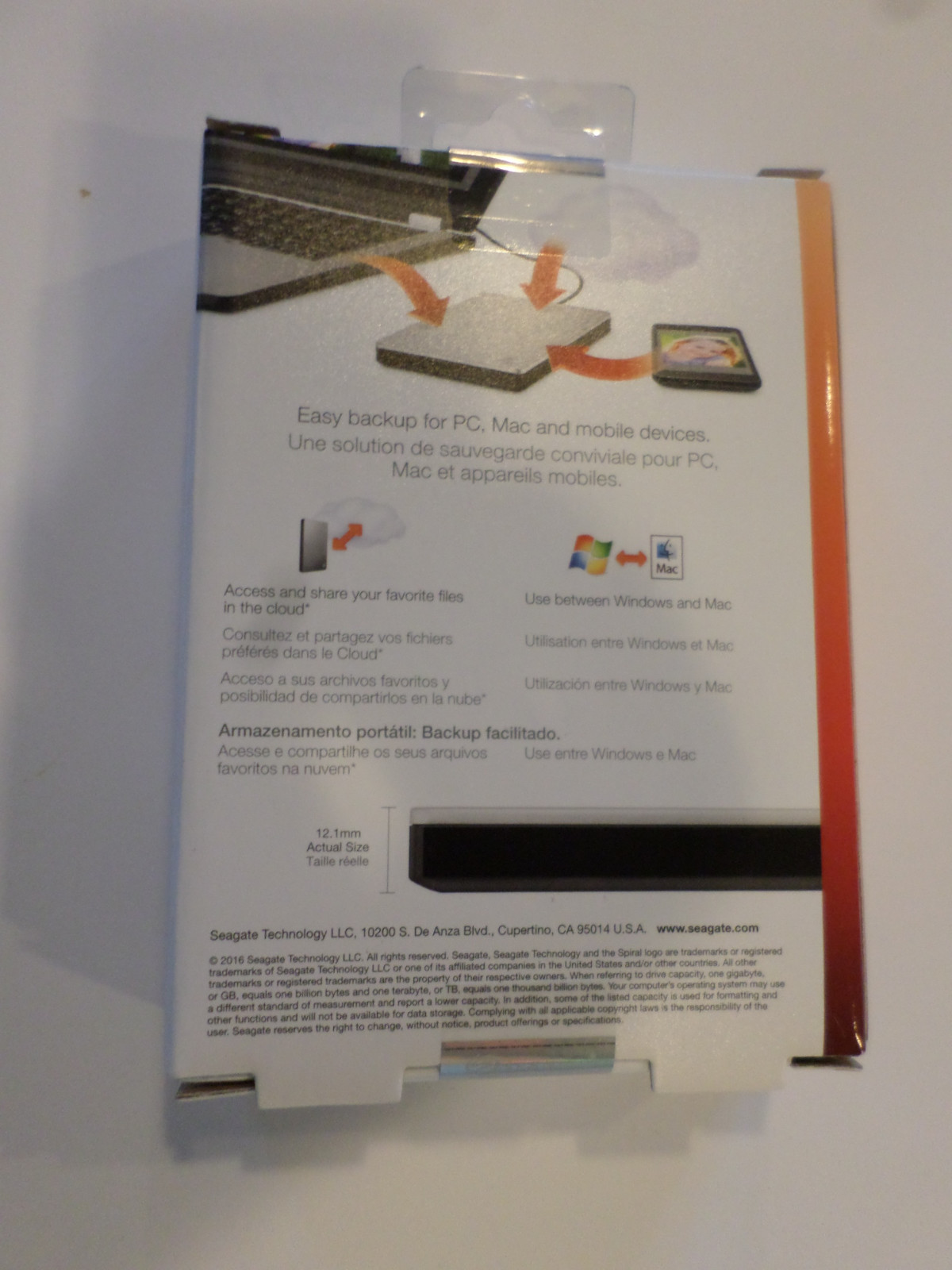 Seagate 2tb Backup Plus Slim External USB 3.0/2.0 Portable Hard Drive