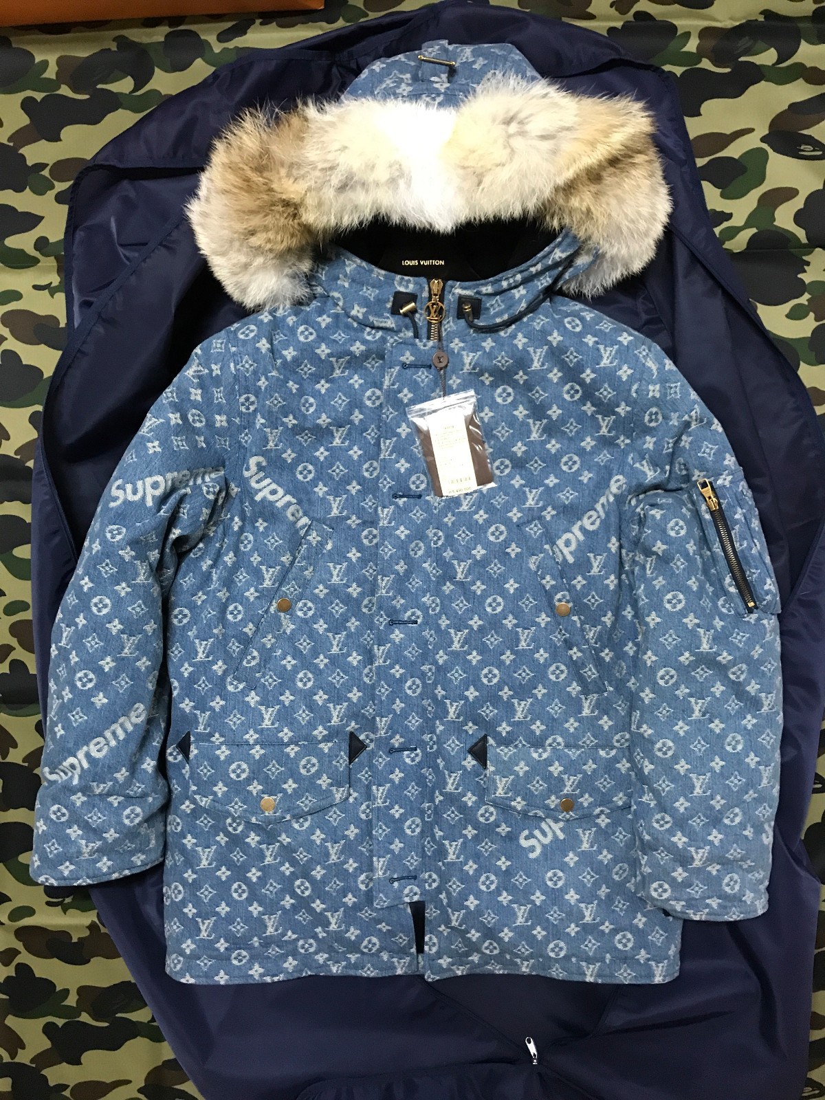 supreme louis vuitton parka