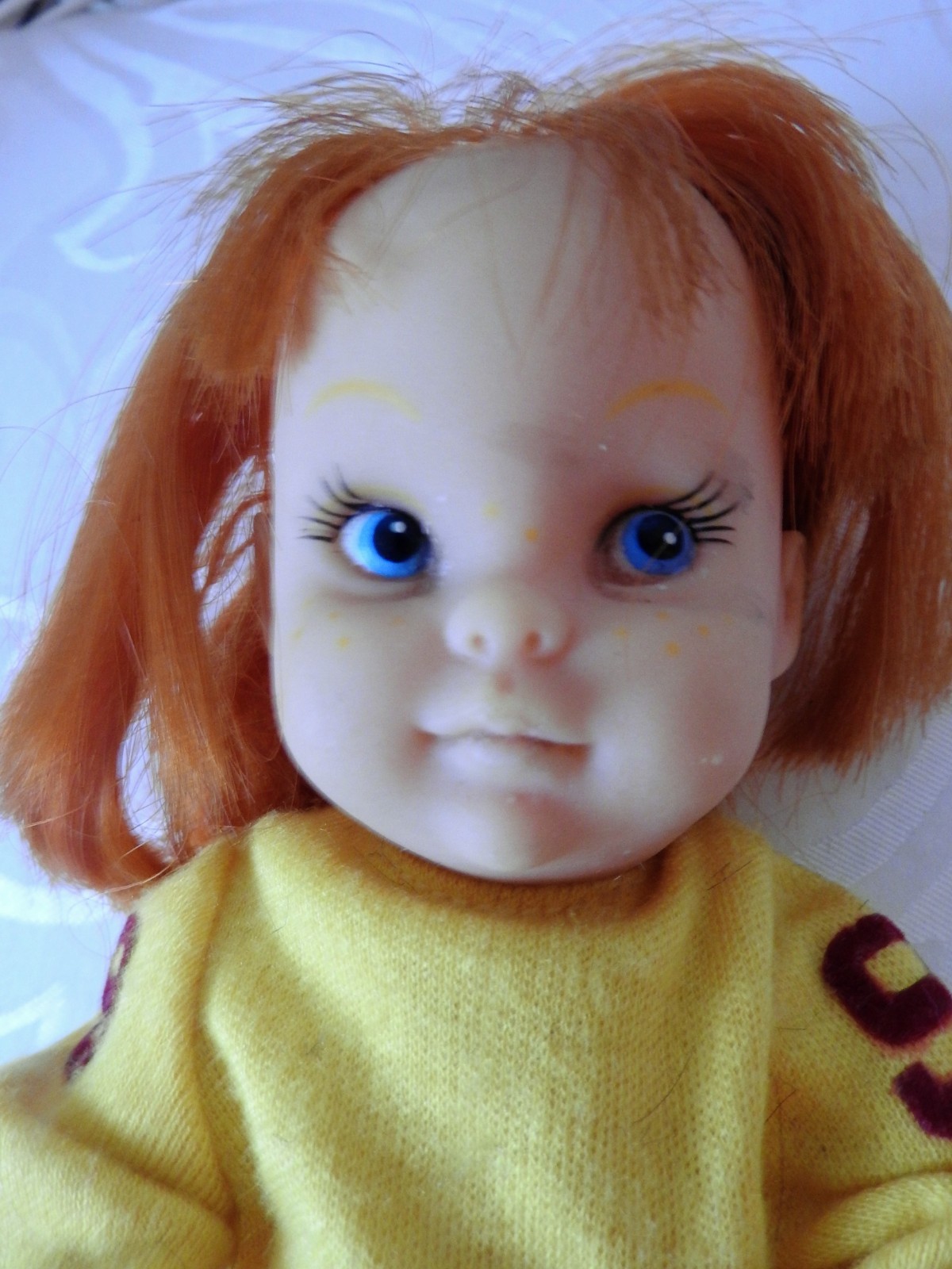 Vintage Red Haired  Doll Made in Hong Kong 7 3/4