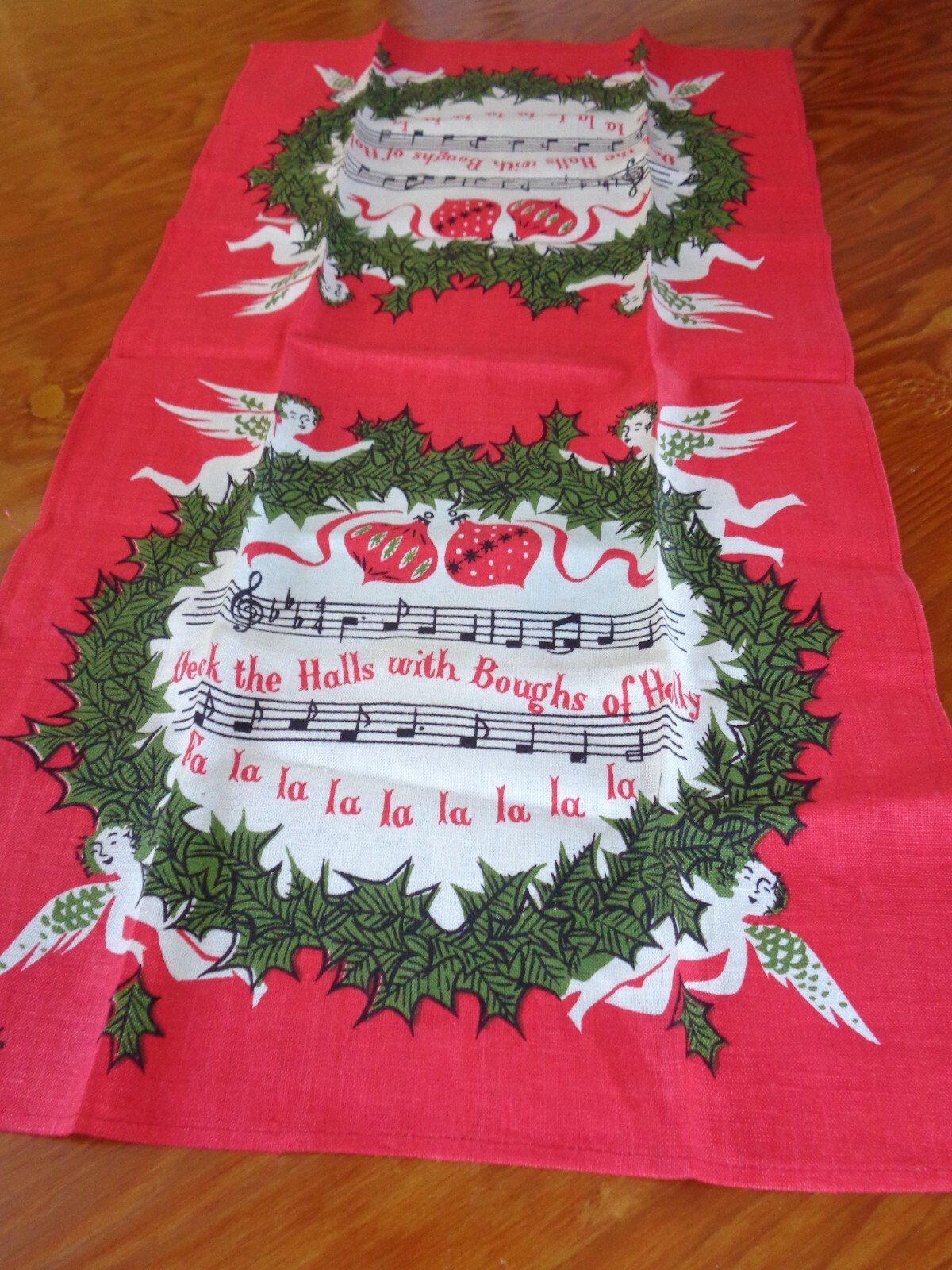 Christmas Linen Towel 