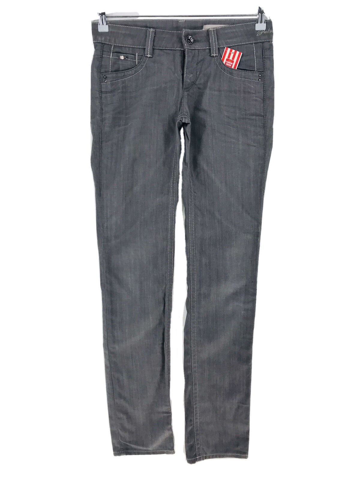 GAS Damen Grau Regular Straight Fit 