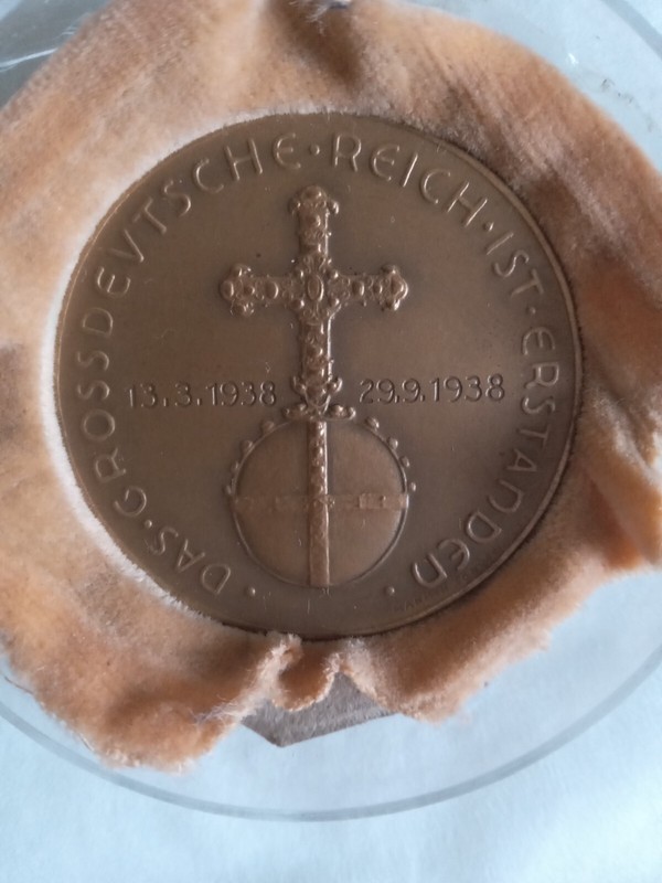 MÃ©Daille 3eme Reich 1938 Annexion De L'Autriche (Hit Ler)