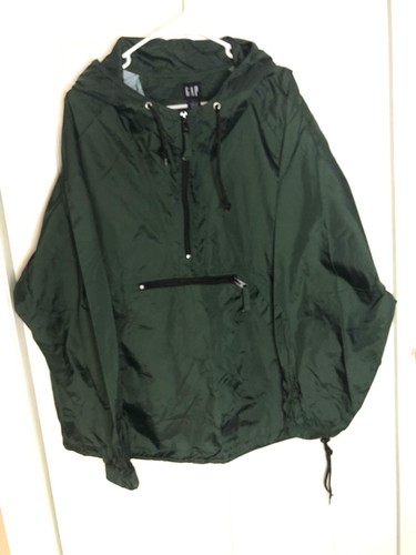 GAP Rain jacket Anorak Green Nylon Size Large EUC | eBay GAP Rain jacket Anorak Green Nylon Size Large EUC | eBay