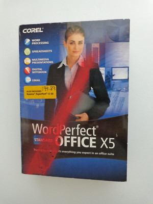 WordPerfect Office X5 Standard For Windows (There is some paint on the box)