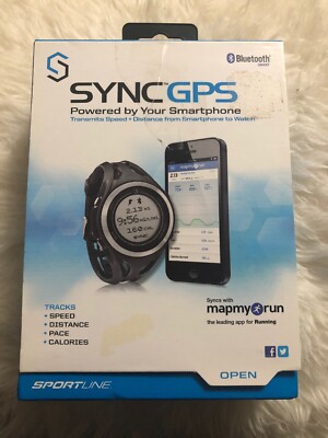 SPORTLINE SyncGPS Men's - New - SP3010BK