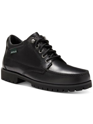 

EASTLAND Мужские черные кожаные ботинки Chukka с круглым носком в стиле бруклин 8,5 на блочном каблуке, Черный, 7890-01D