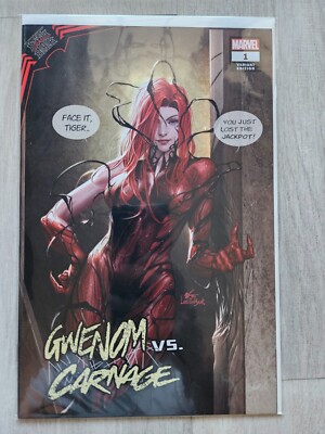 Gwenom vs Carnage 1 Inhyuk Lee variant NM (2021 Marvel) King in Black Mary Jane