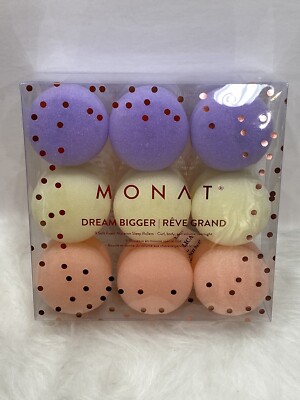 Monat Woman Sleep Rollers Set Macaron Foam Curl Body Volume Overnight NEW