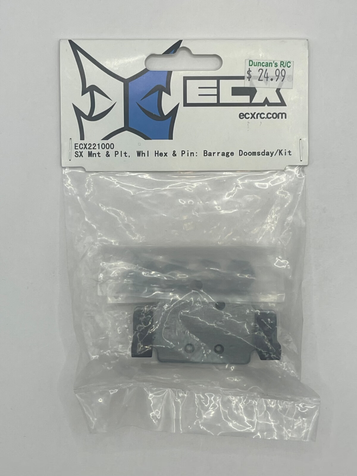 ECX Barrage Doomsday Servo Mount and Plate Wheel Hex and Pin