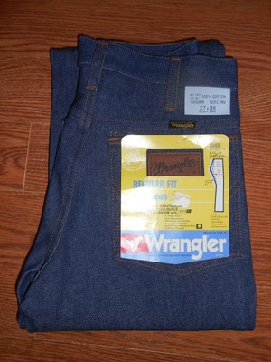 60-70s Vintage Wrangler Regular Fit Boot Unisex Blue Jeans Denim Pants 27x30!