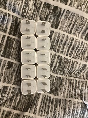 10 X Apple iPhone USB Power Wall Cube adapter Original