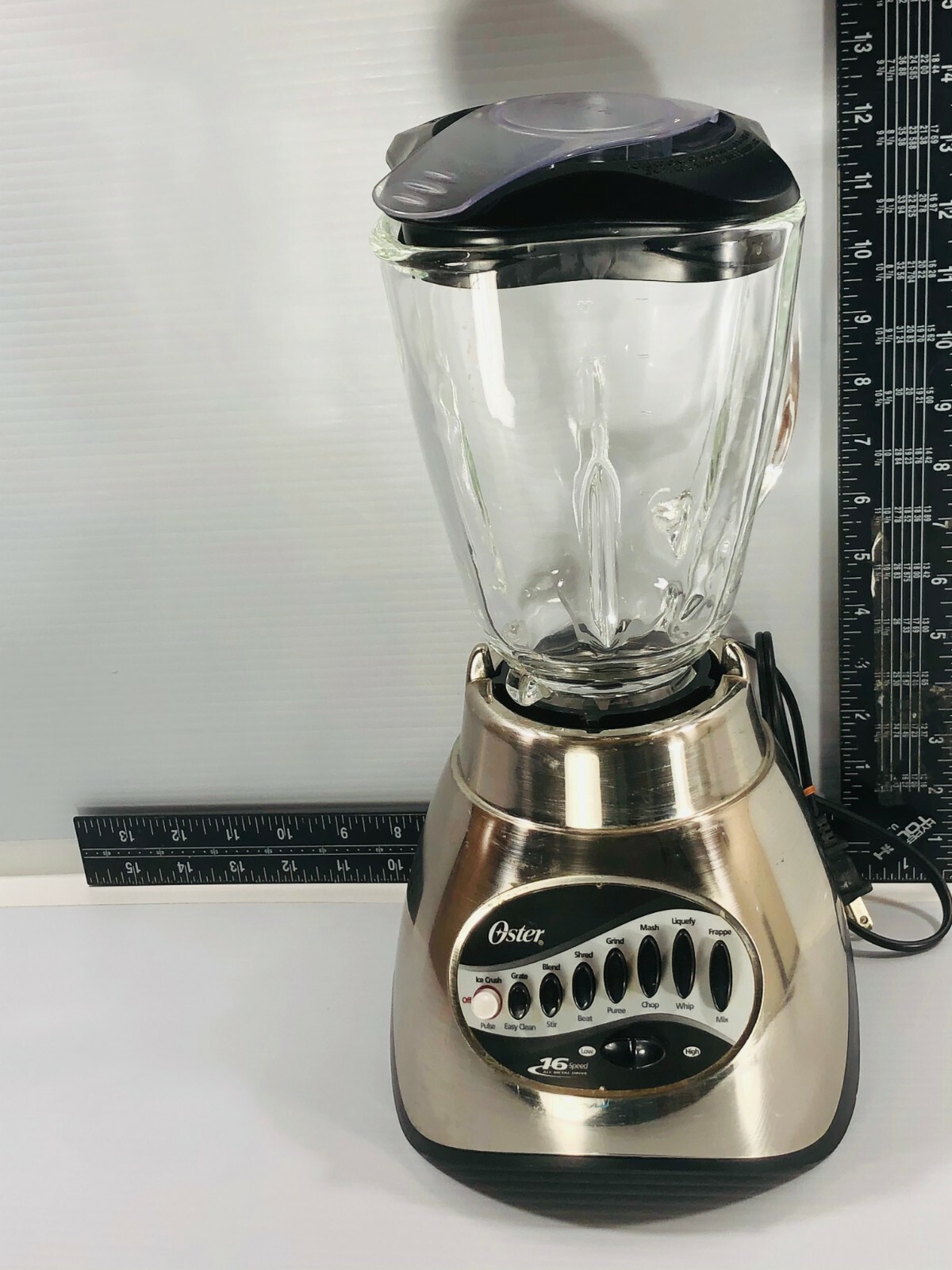 Glass 5 Cup Oster Model 6859 Chrome Blender