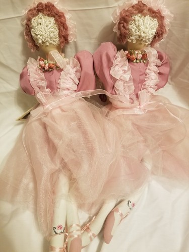 Set of 2 carmen manago pink ballerinas, 1 with Tags attatched embellished