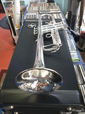 John Packer Trumpet JP152S 15210175 Silver Plated Great Shape w/hd case GORGEOUS